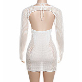 SUPER WHOLESALE  Mesh See-through Halter Dress and Top