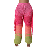 SUPER WHOLESALE |  Knitted Side Tassel Self-tied Pants