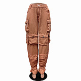 SUPER WHOLESALE | Aged Strap Tied Bottom Cargo Pants