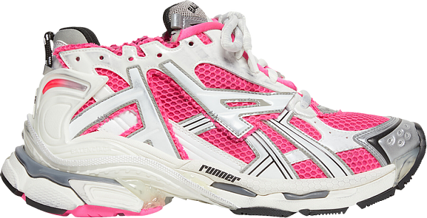 SUPER WHOLESALE | Wmns Runner Sneaker 'White Neon Pink'