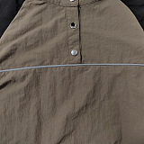 SUPER WHOLESALE | Patchwork Crop Drawstring Top & Loose Pants Set