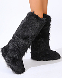 SUPER WHOLESALE | Furry Kneel High Boots