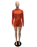 SUPER WHOLESALE | Knitted Long Sleeve Top & Shorts in Brown