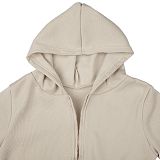 SUPER WHOLESALE | Hooded Tracking Suit with Tanks in Beige