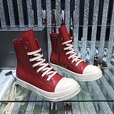 SUPER WHOLESALE | High Top Lace Up Sneaker in Red