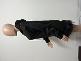 SUPER WHOLESALE | Hooded Feather Hem Mini Dress