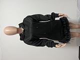 SUPER WHOLESALE | Hooded Feather Hem Mini Dress