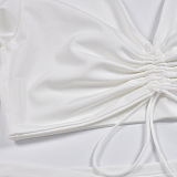 SUPER WHOLESALE | Split Skirt Set in White