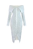 SUPER WHOLESALE | Button Up Wave Bodycon Dress