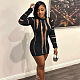 SUPER WHOLESALE | Knitted See-through Mini Dress