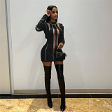 SUPER WHOLESALE | Knitted See-through Mini Dress