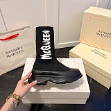 SUPER WHOLESALE | Logo Intarsia Chunky Sock Sneaker in Black