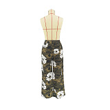 SUPER WHOLESALE | Loose A Line Pants with Flower Printed