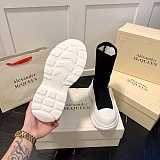 SUPER WHOLESALE | Logo Intarsia Chunky Sock Sneaker in Black & White