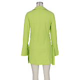 SUPER WHOLESALE | Layered Long Sleeve Dress 24ss Spring in Green
