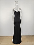 SUPER WHOLESALE | Rose & Fake Pearl Deco Maxi Dress