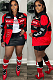SUPER WHOLESALE | Race Jacket Top(Size runs large) in Red