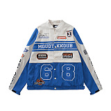 SUPER WHOLESALE | Race Jacket Top(Size runs large) in Blue