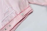 SUPER WHOLESALE | Race Jacket Top(Size runs large) in Pink