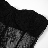SUPER WHOLESALE | Lace See-through Pants Set