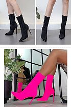 Low Top Elastic Boots in Solid