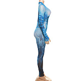 SUPER WHOLESALE | Digital Printed Marble Jumpsuit