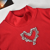 SUPER WHOLESALE | Pit Material Heart Cut-out Set in Red