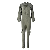SUPER WHOLESALE | Pit Material Jumpsuit and Hoodie Top