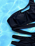 SUPER WHOLESALE | One Shoulder Cut-out Swimwear