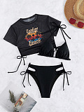 SUPER WHOLESALE | Pattern Printed Bikini and Shirt Set