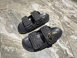 SUPER WHOLESALE | Top Quality Prad a Sandals in Black