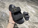 SUPER WHOLESALE | Top Quality Prad a Sandals in Black