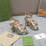 SUPER WHOLESALE | Gucc i  Snakeskin-print Leather Platform Sandals