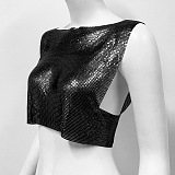 SUPER WHOLESALE | Sequins Off Shoulder T-Shirt Top in Black