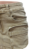 WHOLESALE | Denim Pockets Mini Skirt