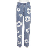 SUPER WHOLESALE | Printed Carrot Jeans