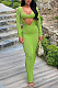 SUPER WHOLESALE | Knitted Dress Set in Green