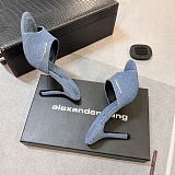Alexander·Wang Denim Blue Heels