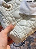 Calfskin Dior Mini Size Hangbag in White