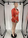 SUPER WHOLESALE | 3 Pieces Set with Jacket Top, Tanks, Skirt in Orange