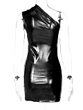 SUPER WHOLESALE |  One Shoulder Dress in Black