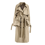 SUPER WHOLESALE | Pockets Self-tied Trench Coat