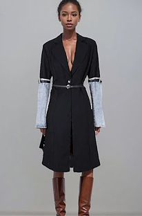 UPER WHOLESALE | Patchwork Trench with Belt