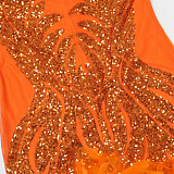 SUPER WHOLESALE | Bling Bling Sequins Halter Dress