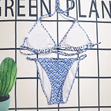 LV Pattern Printed  Bikini 2 Piece Swimwear