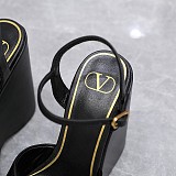 Valentino Calskin Wedge Heel Platform Sandals