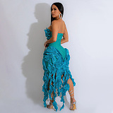 SUPER WHOLESALE | Strapless Wave Dress