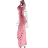 SUPER WHOLESALE | Strapless High Neck Long Dress