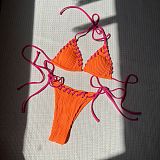 SUPER WHOLESALE | Strappy Hem Bikini Set