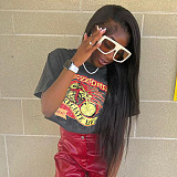 SUPER WHOLESALE | Sleeveless Graphic-printed Crop T-shirt